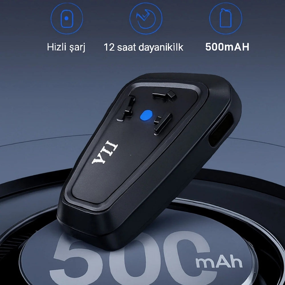 Y11 İntercom Motosiklet Kaskı İçin Kulaklık Ve Mikrofon