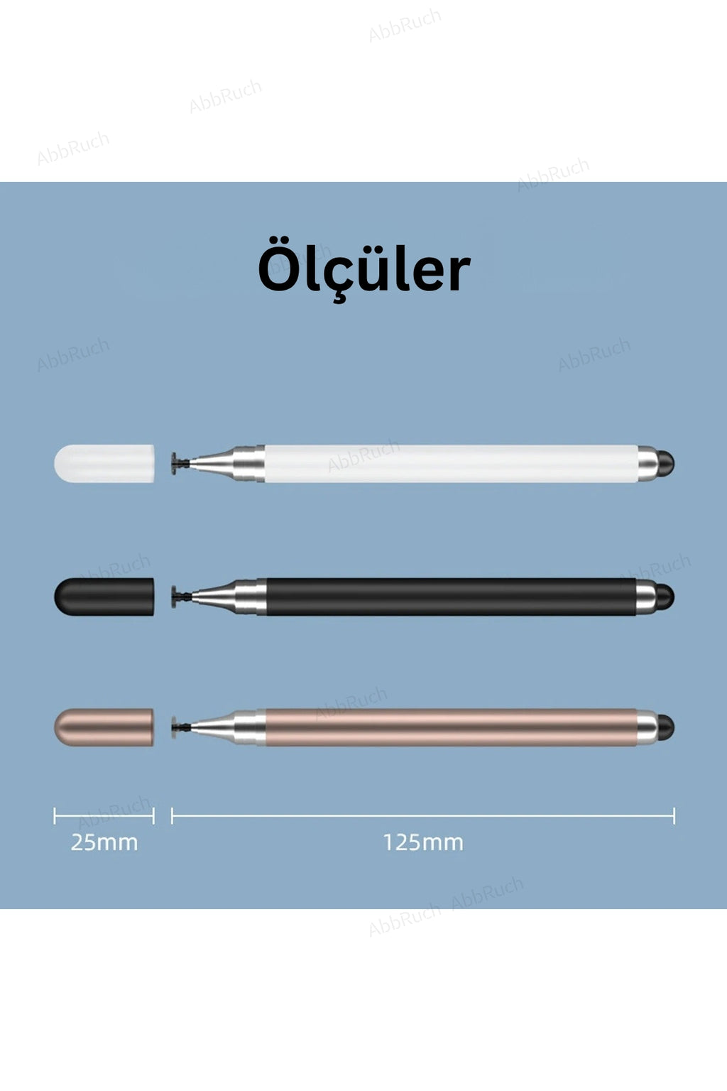 2in1 Dokunmatik Kalem - Hem Tükenmez Hem Dokunmatik